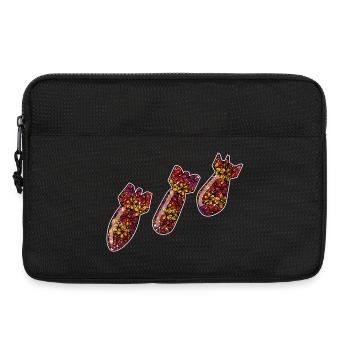 Bomb atmosphere, against war and violence - Laptop bag 13" - black - Front