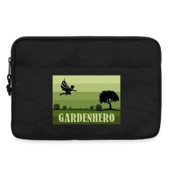 Rétro/Vintage Héros de jardin masculin - Sacoche pour ordinateur portable 13 pouces - noir - Devant