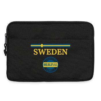 Drapeau de la Suède - Sacoche pour ordinateur portable 13 pouces - noir - Devant