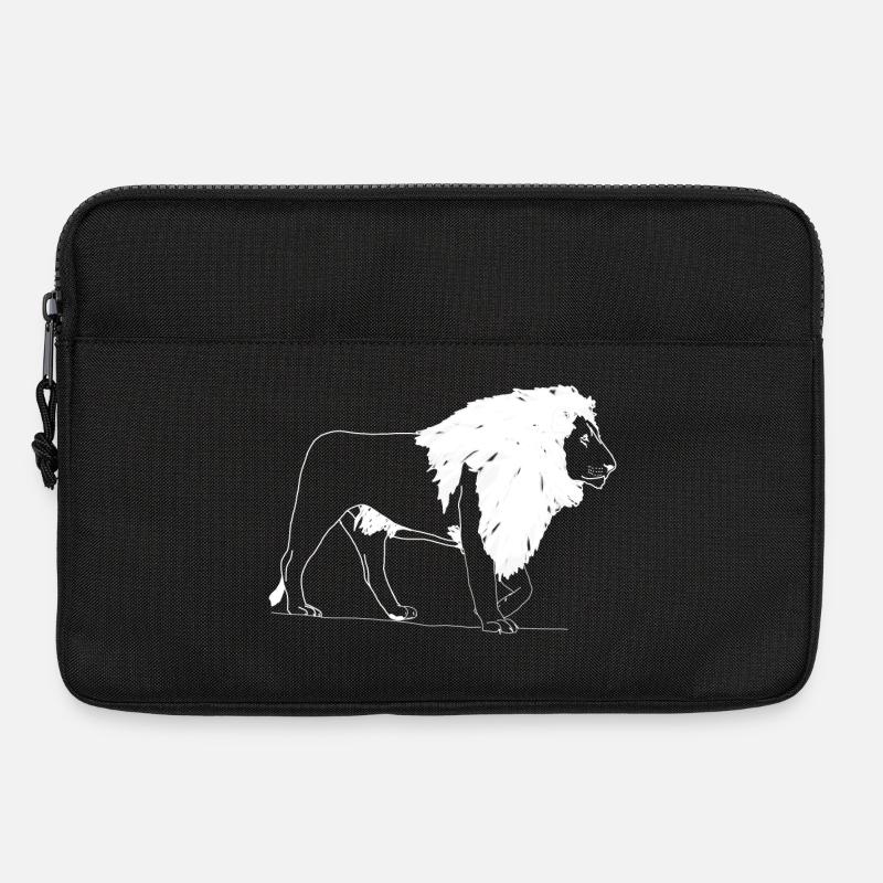 Löwe - Laptoptasche 13" - Schwarz