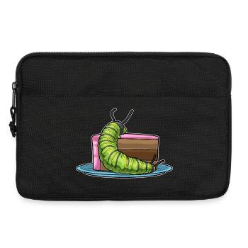 Gâteau à la chenille - Sacoche pour ordinateur portable 13 pouces - noir - Devant