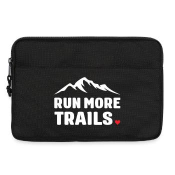 Run More Trails - Laptop bag 13" - black - Front