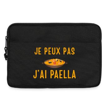 je peux pas jai paella - Sacoche pour ordinateur portable 13 pouces - noir - Devant