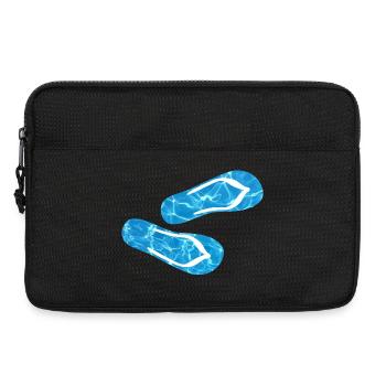 pantoufles piscine tongs camping vacances aquatiques fun - Sacoche pour ordinateur portable 13 pouces - noir - Devant