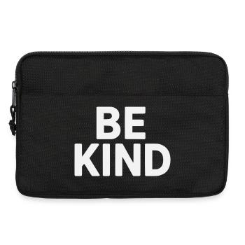 Be kind slogan plain - Sacoche pour ordinateur portable 13 pouces - noir - Devant