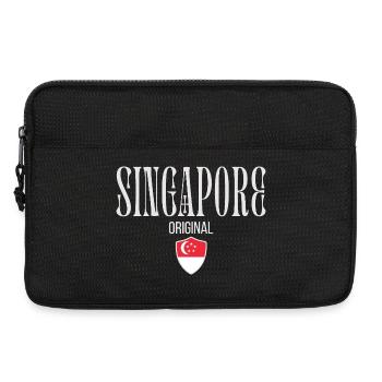 Originaire singapourienne, né à Singapour - Sacoche pour ordinateur portable 13 pouces - noir - Devant