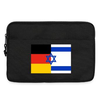 Flag Germany Israel - Laptop bag 13" - black - Front