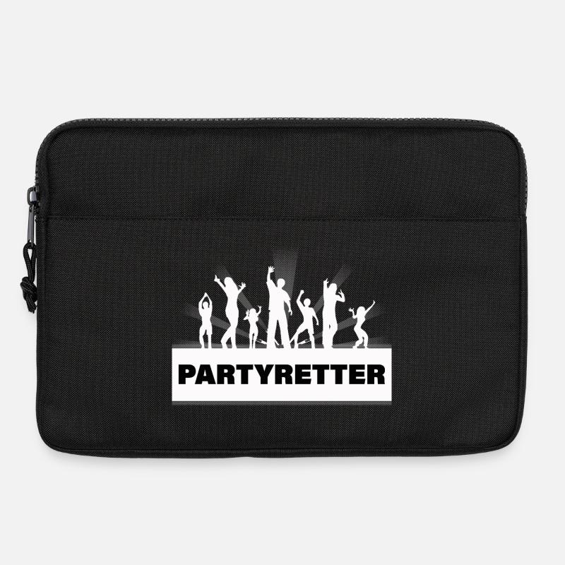 PARTYRETTER - Laptoptasche 13" - Schwarz