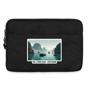Ha Long Bay Bootenpanorama - Laptoptasche 13" - Schwarz - Vorne