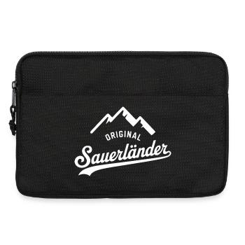 Sauerland T-Shirt – Pride, Humor & Love of Homeland - Laptop bag 13" - black - Front
