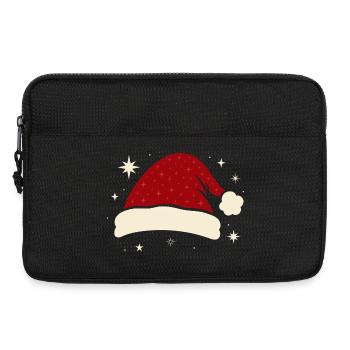 Santa hat Santa hat with stars - Laptop bag 13" - black - Front