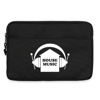 House Music - Laptoptasche 13" - Schwarz - Vorne