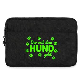 Celui avec le chien dit - Sacoche pour ordinateur portable 13 pouces - noir - Devant
