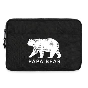 Papa Bear - Laptoptasche 13" - Schwarz - Vorne