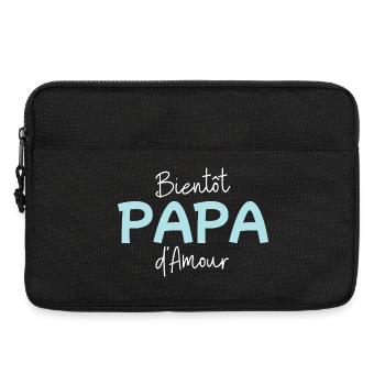 Soon Dad of Love Gift Future Father - Laptop bag 13" - black - Front