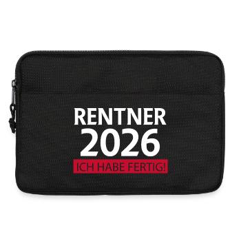 Pensioner 2026 Retirement Funny - Laptop bag 13" - black - Front