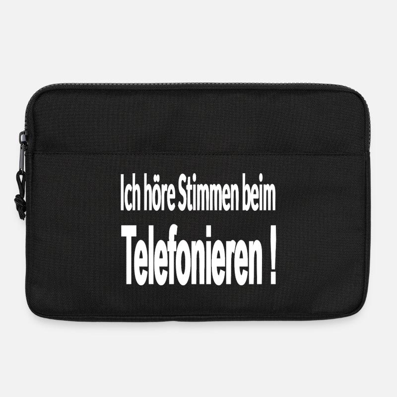Telefonieren - Laptoptasche 13" - Schwarz
