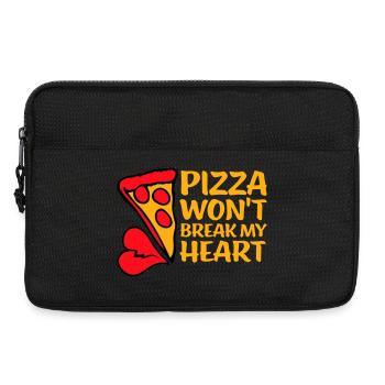 La pizza ne me brisera pas le cœur La nourriture aime l’humour - Sacoche pour ordinateur portable 13 pouces - noir - Devant