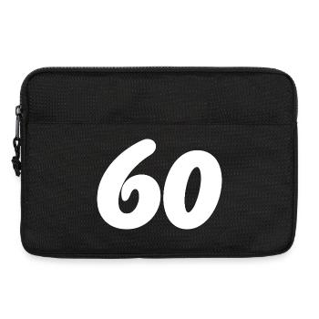 60. 60 JAHRE. 60-JÄHRIGES JUBILÄUM. 60. GEBURTSTAG. - Laptoptasche 13" - Schwarz - Vorne