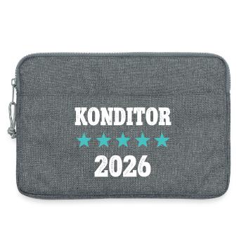 Confectioner 2026 Apprenticeship Exam Master Apprentice - Laptop bag 13" - heather grey - Front