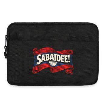 Laos Laotische Wurzel Sabaidee! - Laptoptasche 13" - Schwarz - Vorne