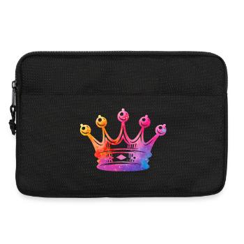 Couronne à l’aquarelle - Sacoche pour ordinateur portable 13 pouces - noir - Devant
