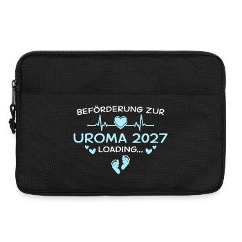 Uroma 2027 Herz Schwangerschaftsverkündung - Laptoptasche 13" - Schwarz - Vorne