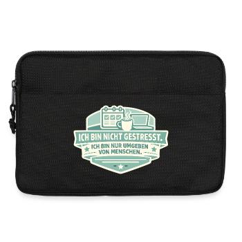 Not stressed Surrounded by people - Laptop bag 13" - black - Front