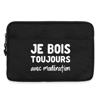 Ich trinke immer in Maßen – Aperitif - Laptoptasche 13" - Schwarz - Vorne