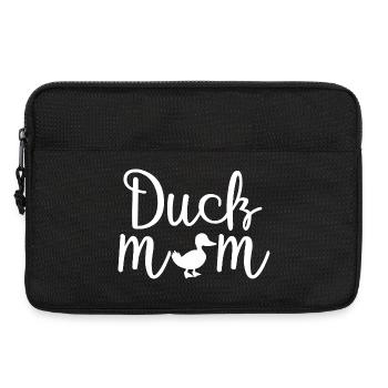Duck Mom süßes lustiges Hemd - Laptoptasche 13" - Schwarz - Vorne