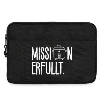 Cooking MISSION ACCOMPLISHED Rice Lovers Fun - Laptop bag 13" - black - Front