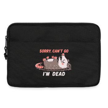 Tut mir leid, kann nicht gehen, ich bin tot. - Laptoptasche 13" - Schwarz - Vorne