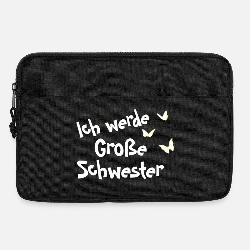 Ich werde Große Schwester - Laptoptasche 13" - Schwarz