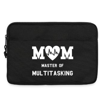 Mom Master Of Multitasking Funny Motherhood Quote - Laptop bag 13" - black - Front