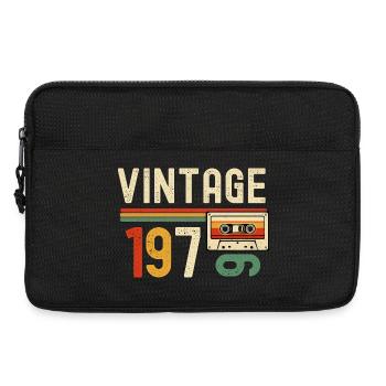 Vintage-Kassette aus den 1970er Jahren - Laptoptasche 13" - Schwarz - Vorne