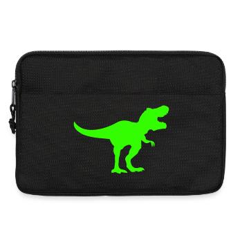 Grüner Dino Rex Silhouette - Laptoptasche 13" - Schwarz - Vorne