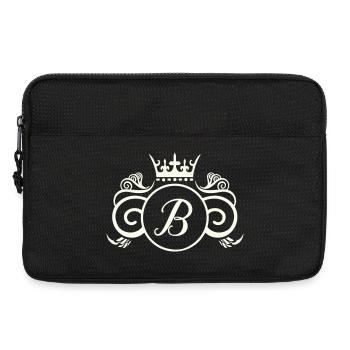 Monogramme Royal B - Sacoche pour ordinateur portable 13 pouces - noir - Devant