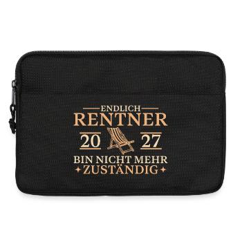 Endlich Rentner 2027 Abschied Kollege - Laptoptasche 13" - Schwarz - Vorne