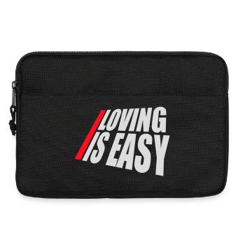 Loving Is Easy Inspirierend Romantisch Spruch Logo - Laptoptasche 13" - Schwarz - Vorne