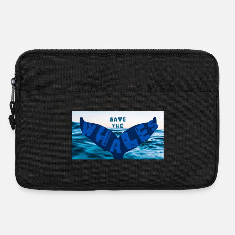 Save the whales - Laptoptasche 13" - Schwarz