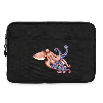 Bleu Octopus - poulpe bleu - bleu Poulpe - Sacoche pour ordinateur portable 13 pouces - noir - Devant
