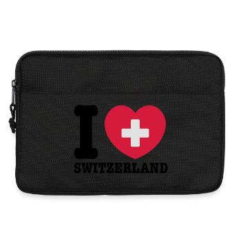 Schweiz - Laptoptasche 13" - Schwarz - Vorne