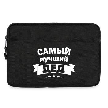 Bester Opa der Welt Spruch auf Russisch Russland - Laptoptasche 13" - Schwarz - Vorne