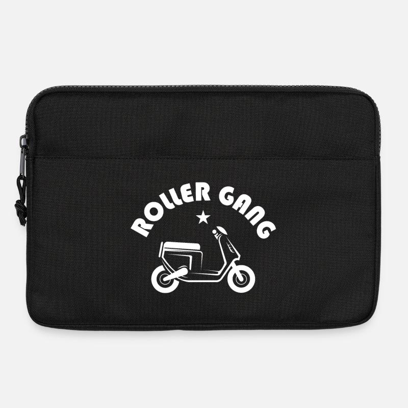 roller gang moped motorrad Rollerfahrer Symbol - Laptoptasche 13" - Schwarz