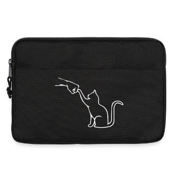 Cat Dad Cat Lovers Cats Fist Team - Laptop bag 13" - black - Front