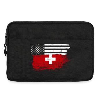 US Stars Swiss Cross Fusion - Laptop bag 13" - black - Front