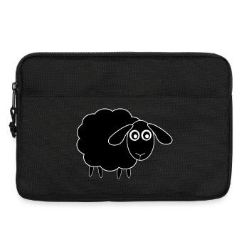 black sheep sheep - Laptop bag 13" - black - Front