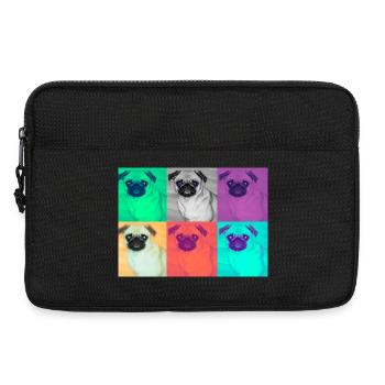 Pop Art Hund Design - Laptoptasche 13" - Schwarz - Vorne
