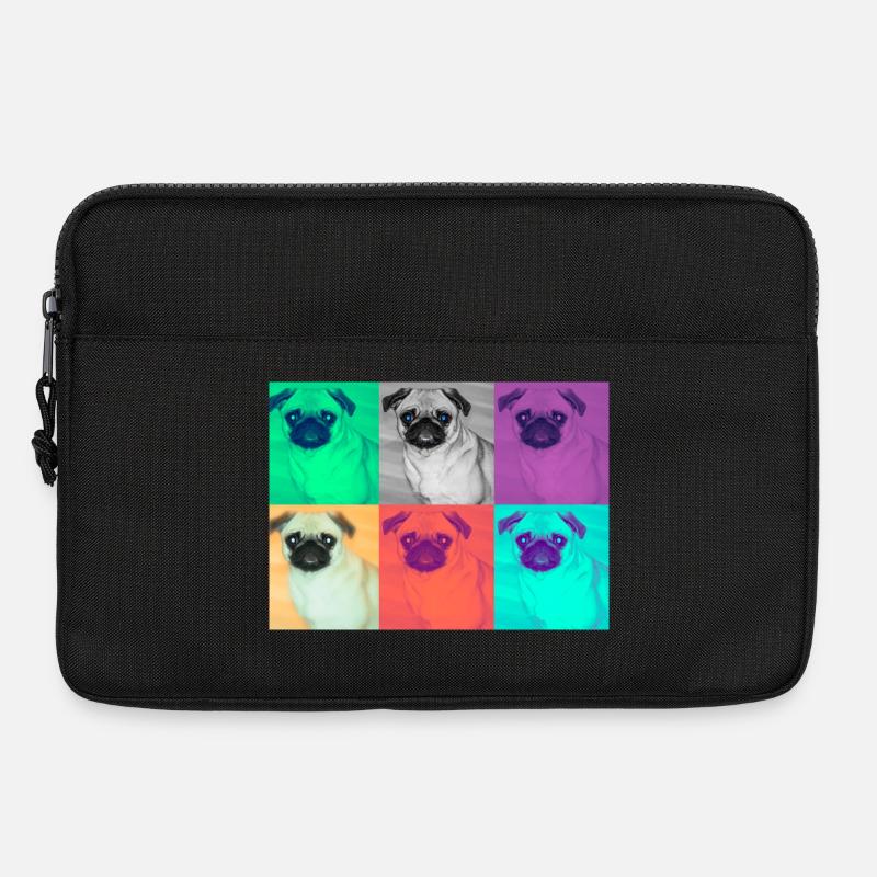 Pop Art Hund Design - Laptoptasche 13" - Schwarz
