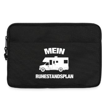 Mein Ruhestandsplan - Wohnmobil Lustiger Rentner - Laptoptasche 13" - Schwarz - Vorne